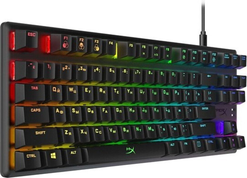 HyperX Alloy Origins Core - US - Gamingtastatur - Uten numpad - Amerikansk Engelsk - Svart