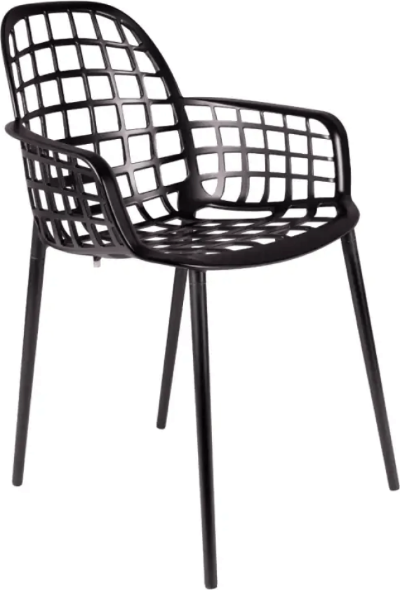 Albert Kuip Hagestol Svart 2 Stk