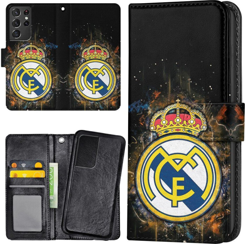 Samsung Galaxy S21 Ultra - Lommebok Deksel Real Madrid