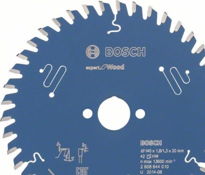 Sirkelsagblad Expert for Wood 140 x 20 x 1,8 mm, 42