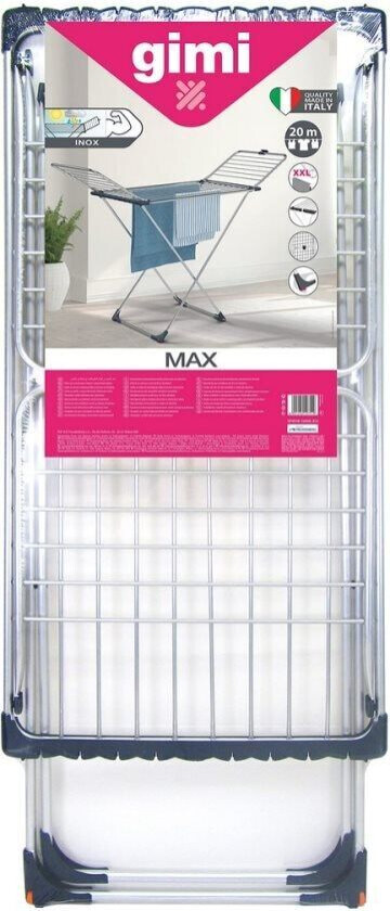 Tørkestativ Gimi Max X Legs Grå (167 x 56 x 92 cm)