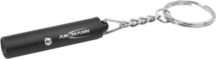 1600-0272, Nøkkelringslommelykt, Sort, Aluminium, Knapper, LED, 1 lamper