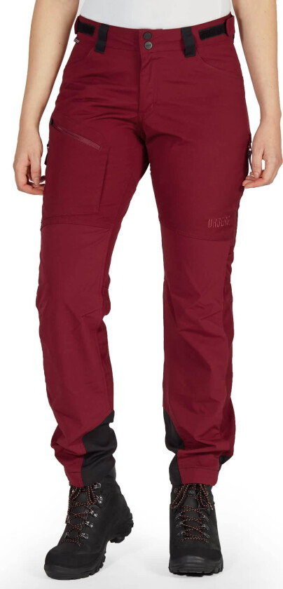 Women's Bjørndalen Hiking Pants 38, Cabernet