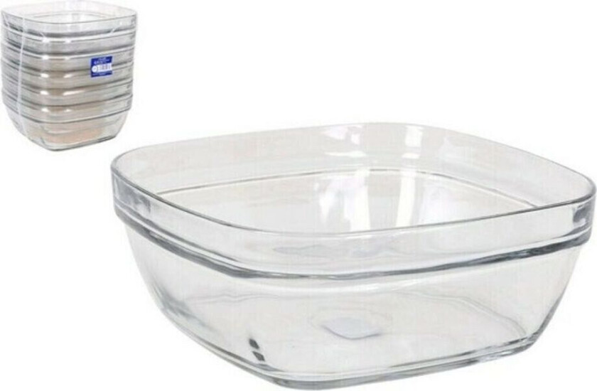 Salatbolle Lys Kvadrat Kan Stables (20 x 20 x 8 cm) (2 L)