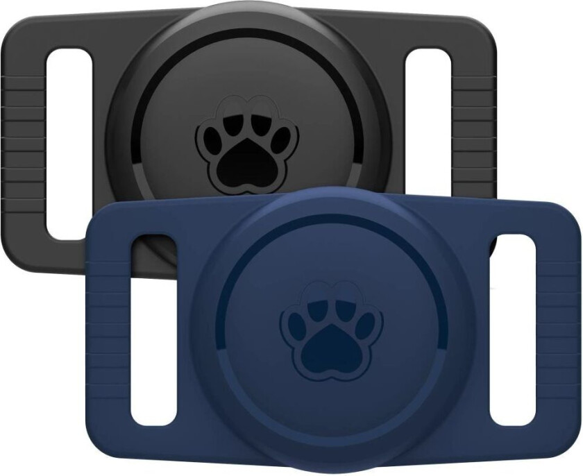 Silikon Airtag Hund halsbånd Holder for Apple AirTag Etuiet Vanntett katt halsbånd Holder Rivemotstandsdyktig Air Tag Etuiet GPS Tracker
