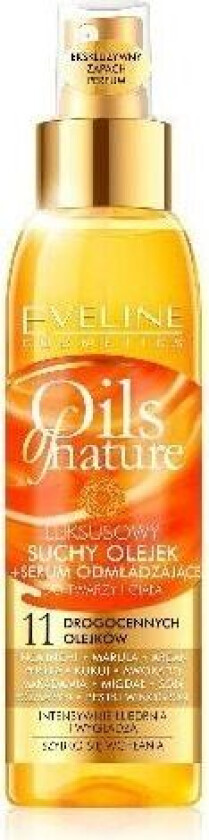 Eveline Oils of Nature Dry oil Foryngende serum for ansikt og kropp 125ml