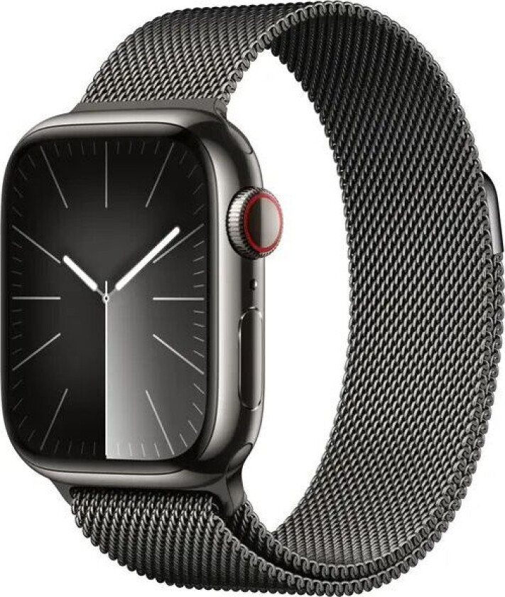 Watch Series 9 GPS + Cellular 41mm Graphite Stainless Steel Case with Graphite Milanese Loop