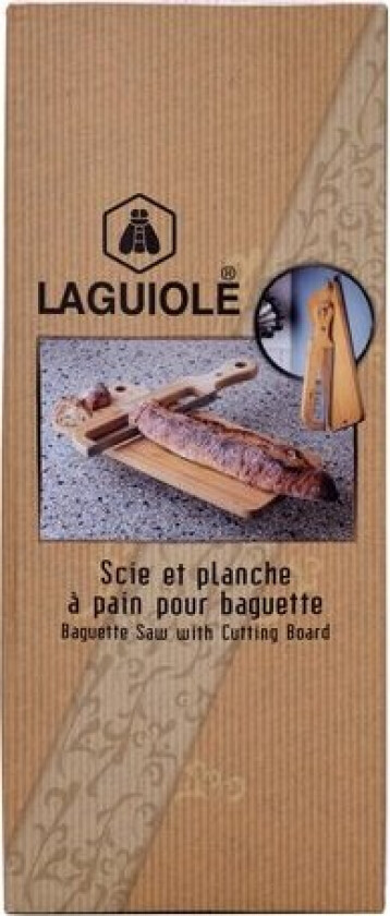 Skjærebrett Og Brødkniv i Bambus