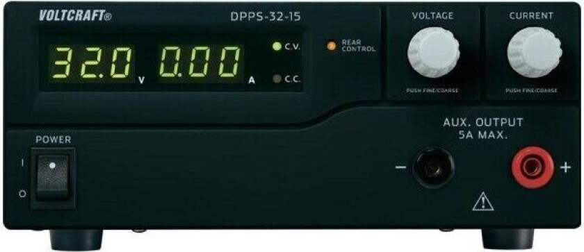 laboratoriestrømforsyning, justerbar DPPS-32-15 1 - 32 V/DC 0 - 15 A 480 W USB programmerbar Antall utganger 1 x (DPPS-32-15)