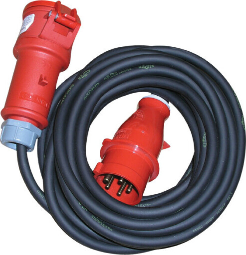 Kabelsett 10M 5G6mm² CEE 32A 5P 400V