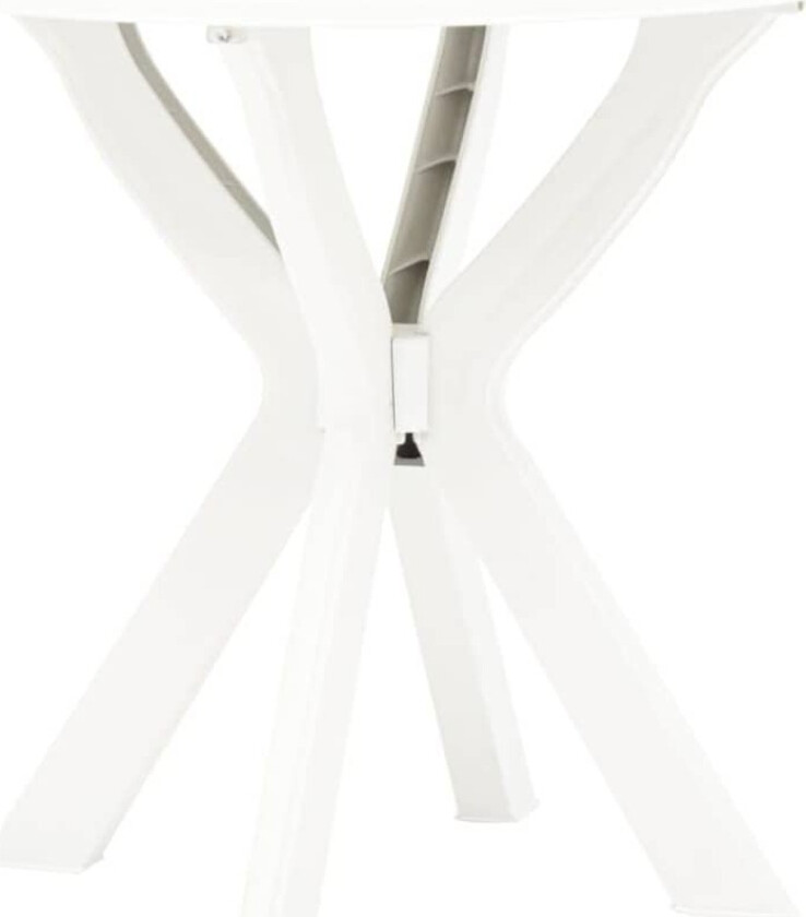 Bistrobord hvit Ø70 cm plast