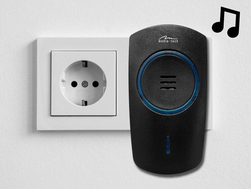 Media-Tech MT5701 Kinetic Doorbell - Dørklokke - trådløs - 433.92 MHz