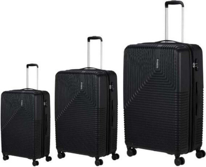 - Niteline Suitcases - 3 pcs - Midnight Black