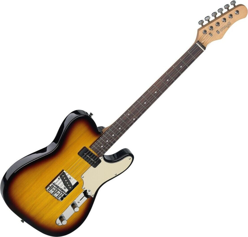 Vintage T Custom Electric Guitar Brown Sunburst