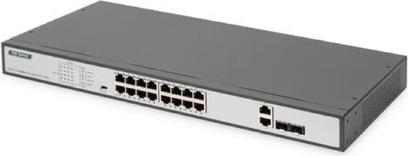 DN-95342-1 - switch - 19 inches af/at - 16 ports - unmanaged - rack-mountable