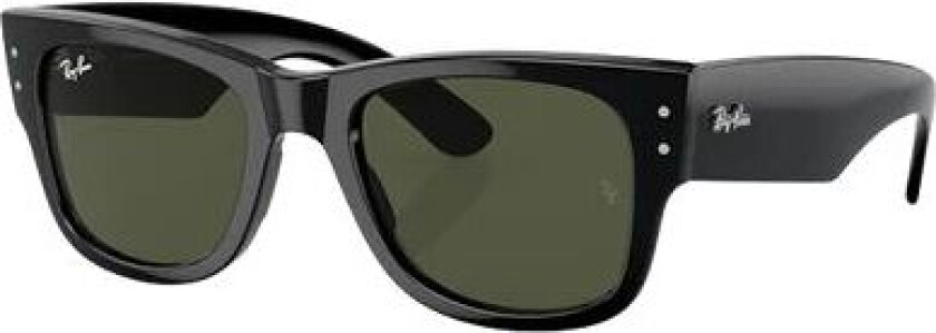 Mega Wayfarer - Black - Green Classic One Size
