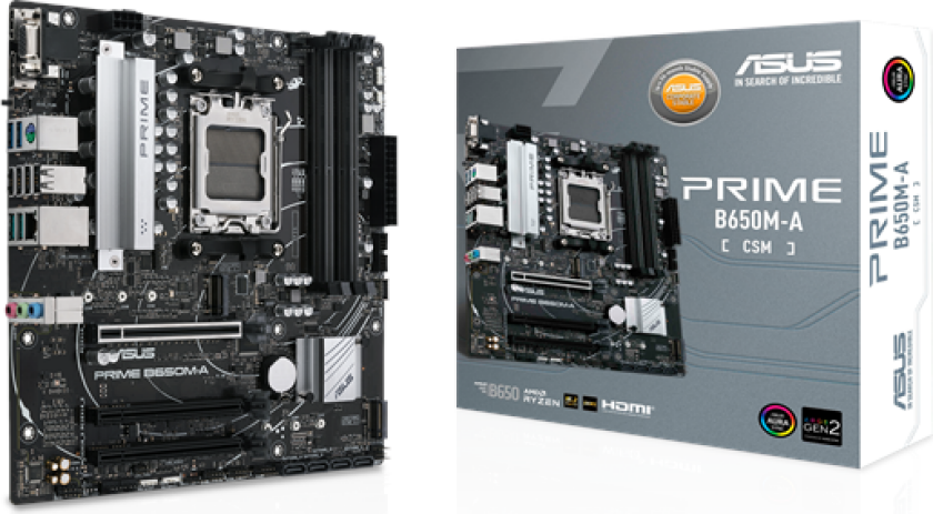 PRIME B650M-A-CSM Hovedkort - AMD B650 - AMD AM5 socket - DDR5 RAM - Micro-ATX