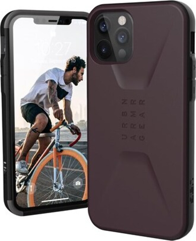 iPhone 12 Pro / 12 CIVILIAN Series Deksel - Eggplant - Lilla