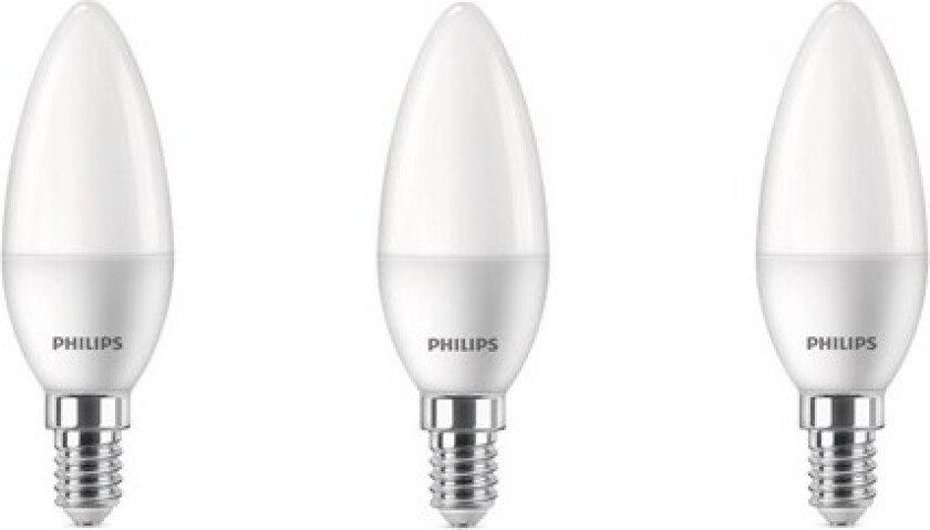 LED-lyspære Candle 4.9W/827 (40W) Frosted 3-pack E14