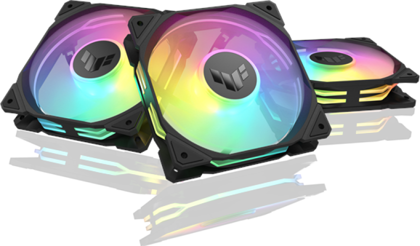 TUF GAMING TR120 3-pack - Kabinettvifte - 120mm - Svart - 29 dBA