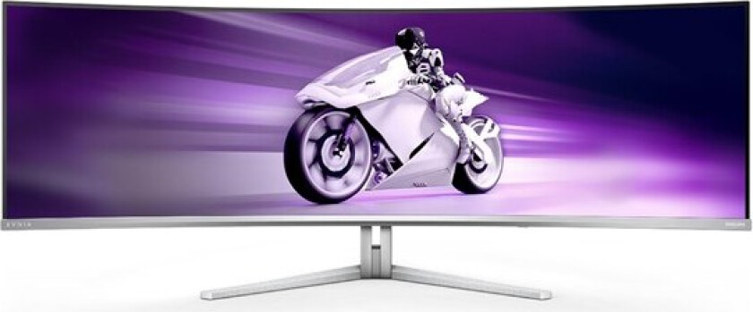 49" Philips Evnia 8000-Series - 5120x1440 (DQHD) - 240Hz - OLED - 90W USB - KVM Switch - 0.03 ms - Skjerm