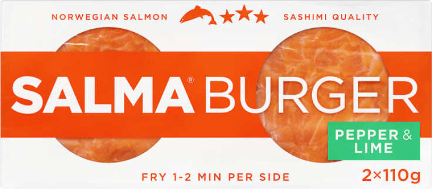 Salma Burger Pepper & Lime 2x110g
