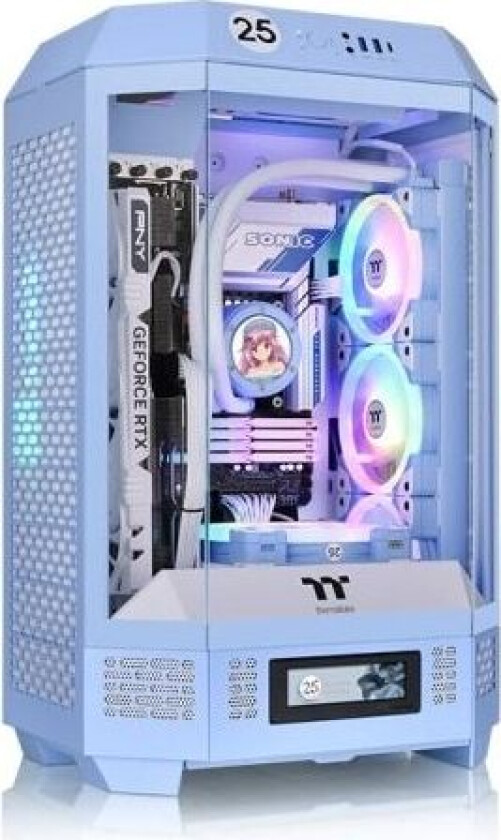 The Tower 300 - - sidepanel med vindu - ingen strømforsyning - USB/lyd