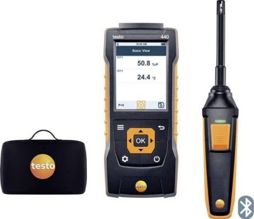 Bilde av testo 440 Set RH Luftfugtighedsmåler (hygrometer) 0 % rF 100 % rF