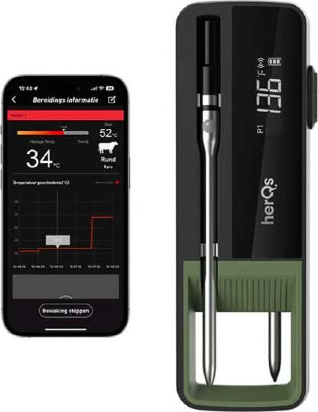 HerQs - Double Max Grill/Airfryer Thermometer