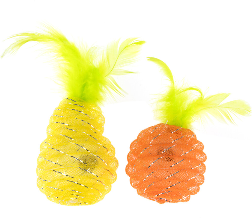 Katzenspielzeug-Set Birne & Orange - 2er Set