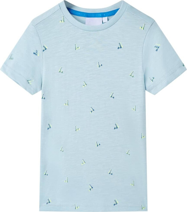 T-skjorte for barn blå 140