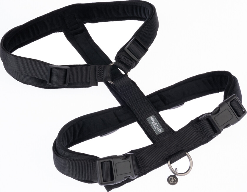 Blush hundesele, ebony - Str M: 46 - 64 Brystomfang, B 25 mm