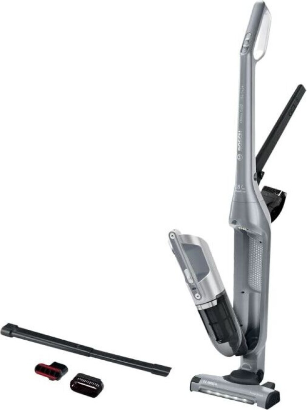 Serie 4 Flexxo Gen2 BBH3K2801 - Støvsuger - pinne/håndholdt (2-i-1) - uten pose - uten kabel - sølv