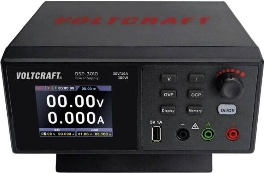 DSP-3010 laboratoriestrømforsyning, justerbar 0 - 30 V 0 - 10 A 300 W USB-slavefunksjon antall utganger 1 x (VC-12231815)