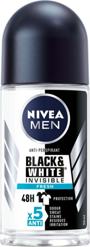 Nivea Roll-On Men B&W Fresh 50ml