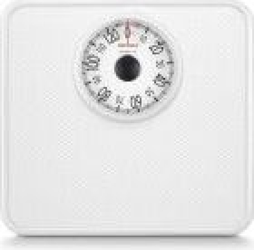 Tempo, Mekanisk personvekt, 130 kg, 1 kg, Hvit, kg, Rektangel