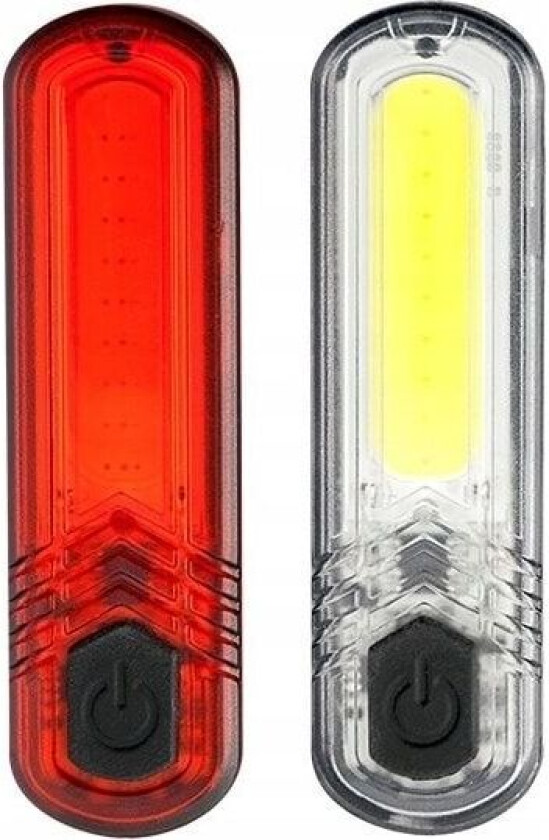 Bilde av 60+18lm USB oppladbare sykkellyssett DuoSlim