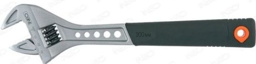 Neo justerbar skiftenøkkel type svenske 300 mm gummihåndtak (03-013)