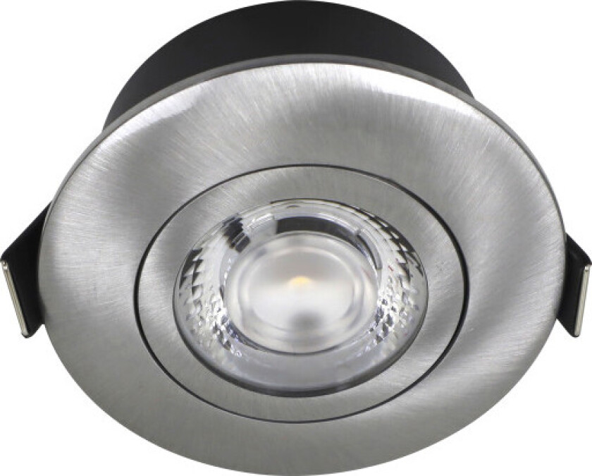 Low Profile Flexible downlight, Ø7,5 cm, børstet alu, 3000K