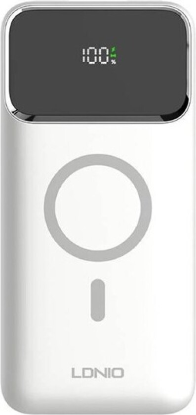 Powerbank PQ12 15W 10000mah (white) Nødlader - Hvit - 10000 mAh