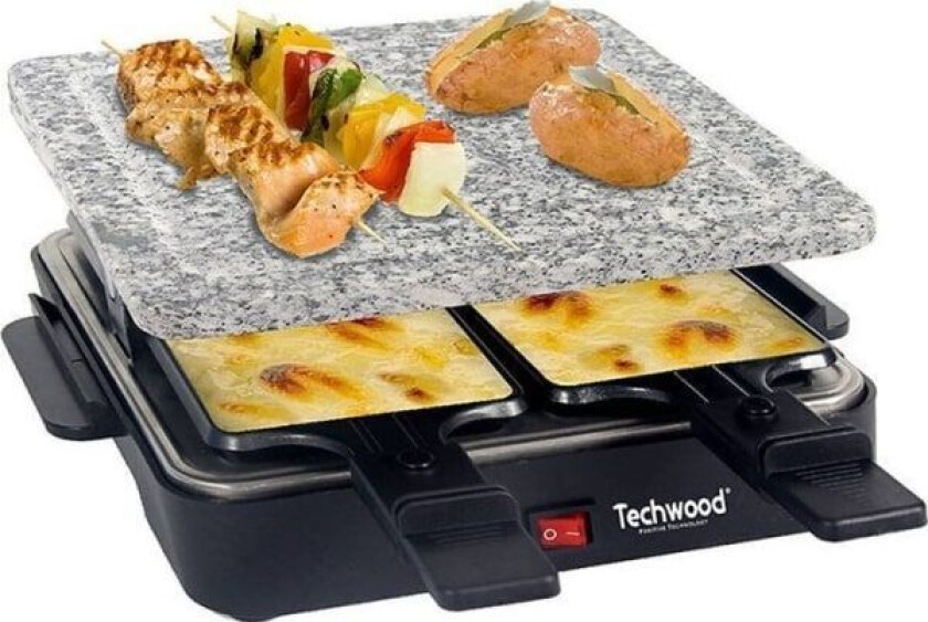 elektrisk grill Techwood TRA-47P elektrisk raclettegrill for 4 personer