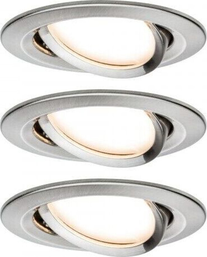 934.83, Indbygget lysplade, 3 pære(r ), LED, 2700 K, 630 lm, Metallic