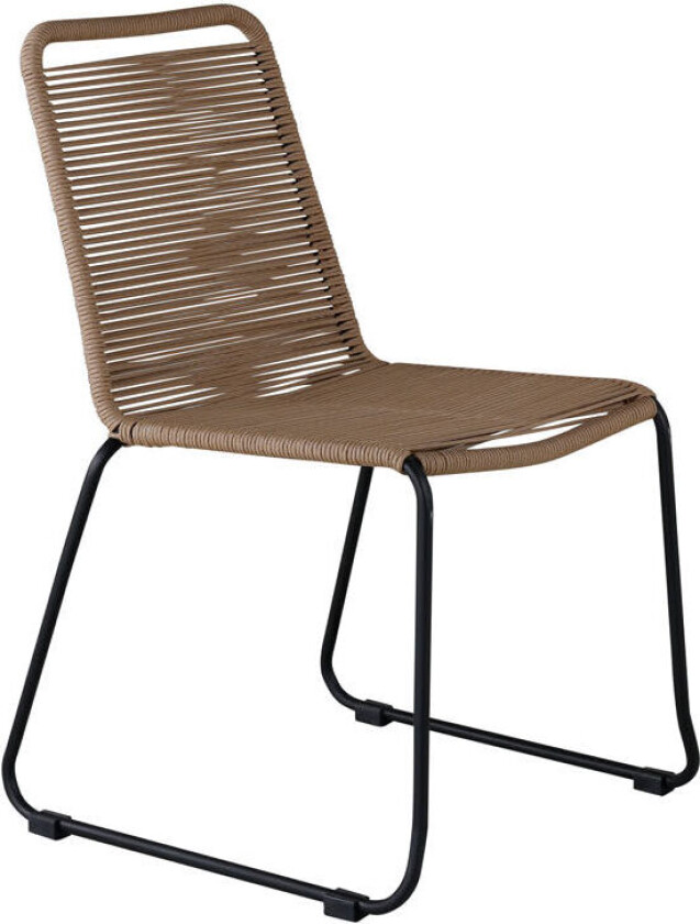 Bilde av Lindos hagestol stabelbar svart .