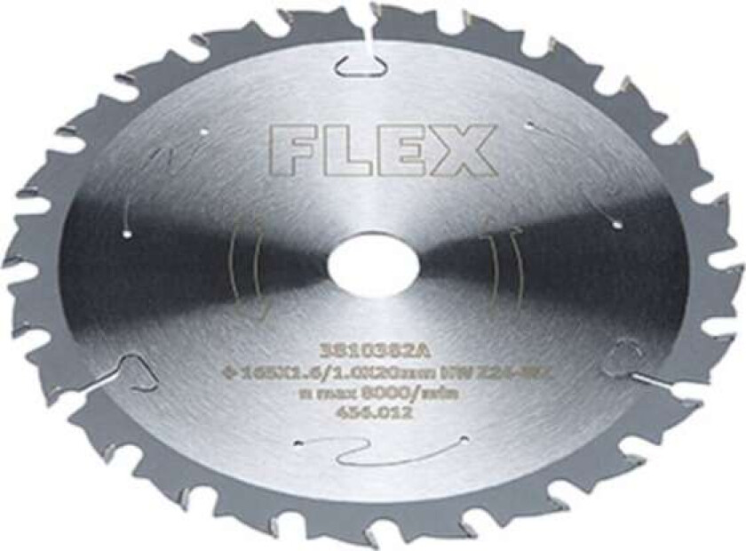 Flex akku rundsavklinge 165x1,6x20mm Z24