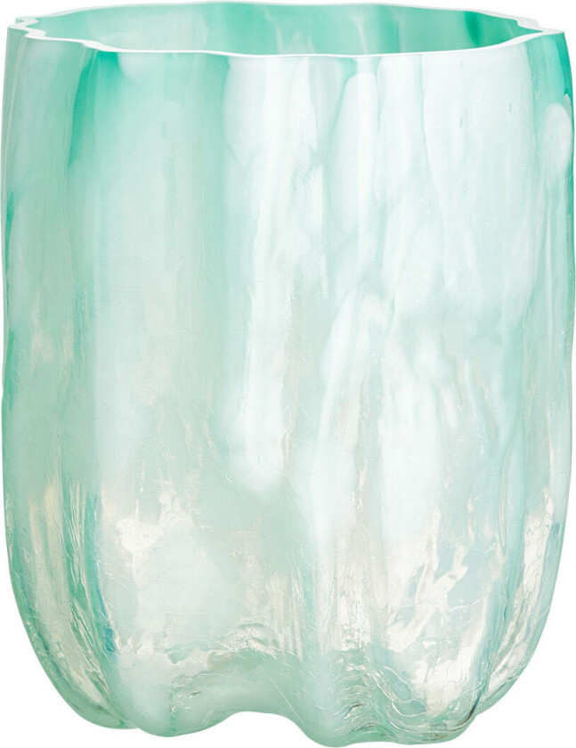 Crackle Vas Jade Grön 27 Cm
