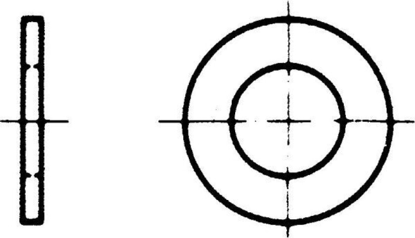 Bilde av REYHER 001256019064000 Rundskive Polyamid 6.6, DIN 125 A 6,4x12x1,6 mm, 200-pakning