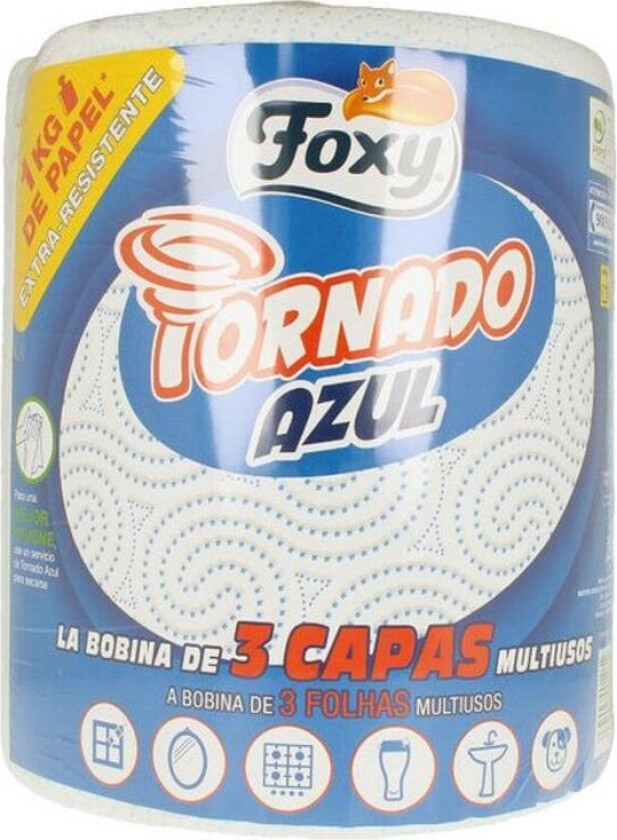 Kjøkkenpapir Foxy Tornado Azul