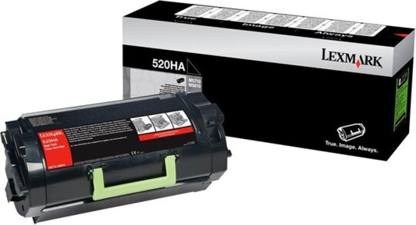 52D0HA0 / 520HA Black Toner - Laser toner Svart