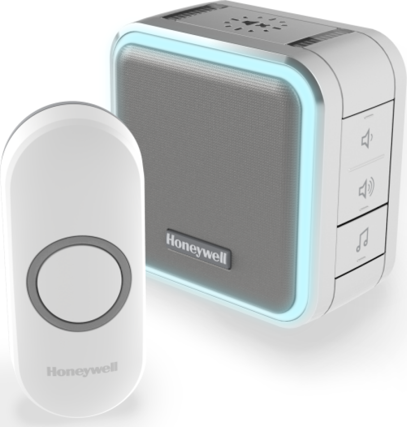 4 stk Trådløs ringeklokke 150M 6 toner Halo 84dB sølvgrå DC515NG