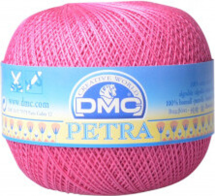 Petra No. 8 Heklegarn Unicolour 53805 Cerise